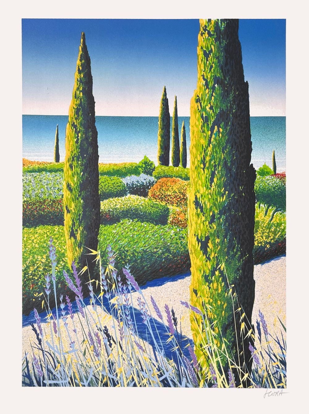 Le jardin aux cyprès