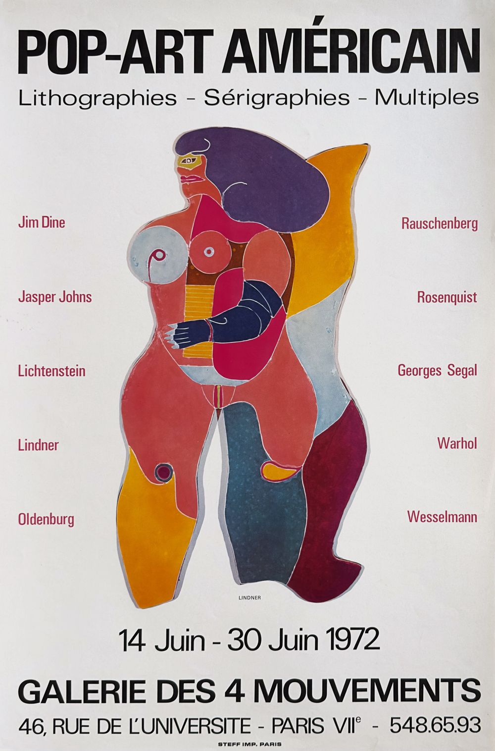 Expo 72 - Pop art américain - Galerie des 4 mouvements