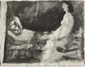 La flûte double - Homme couché et femme assise II