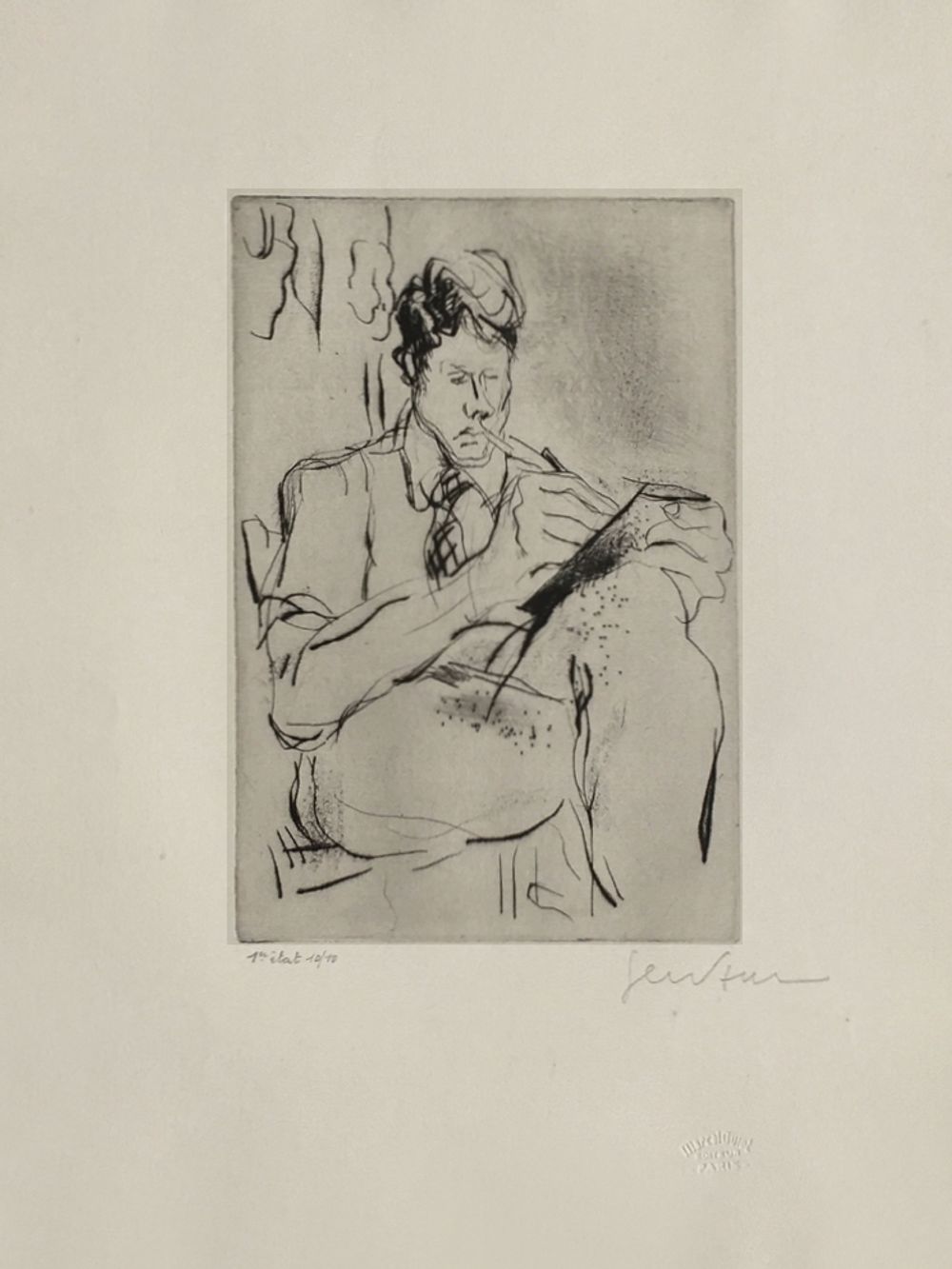 Autoportrait (1er état)