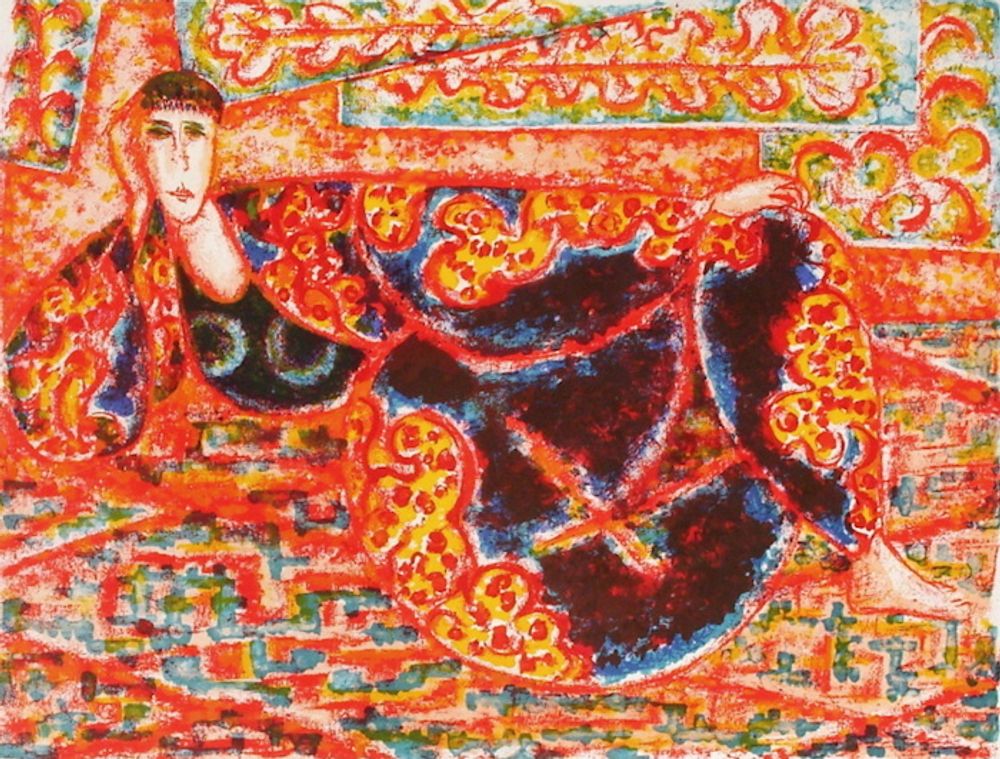 Femme au sofa