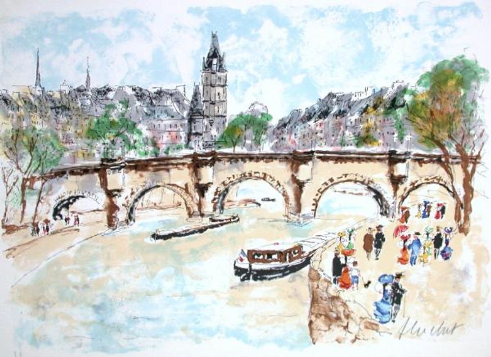 Paris, un coin du Pont-Neuf