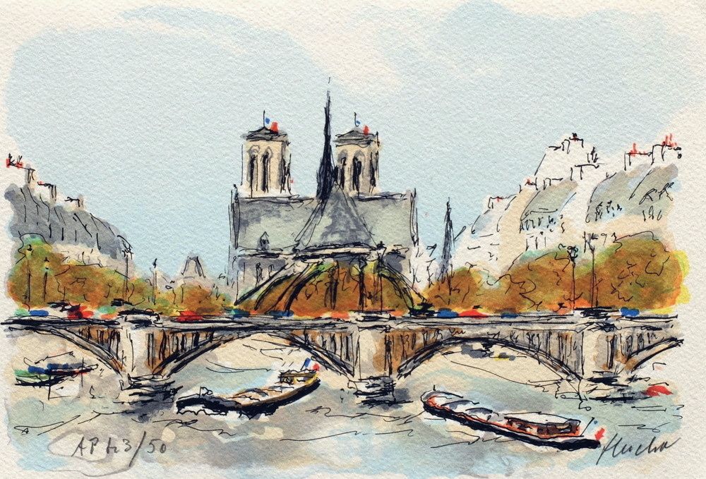 Paris, l'abside de Notre Dame