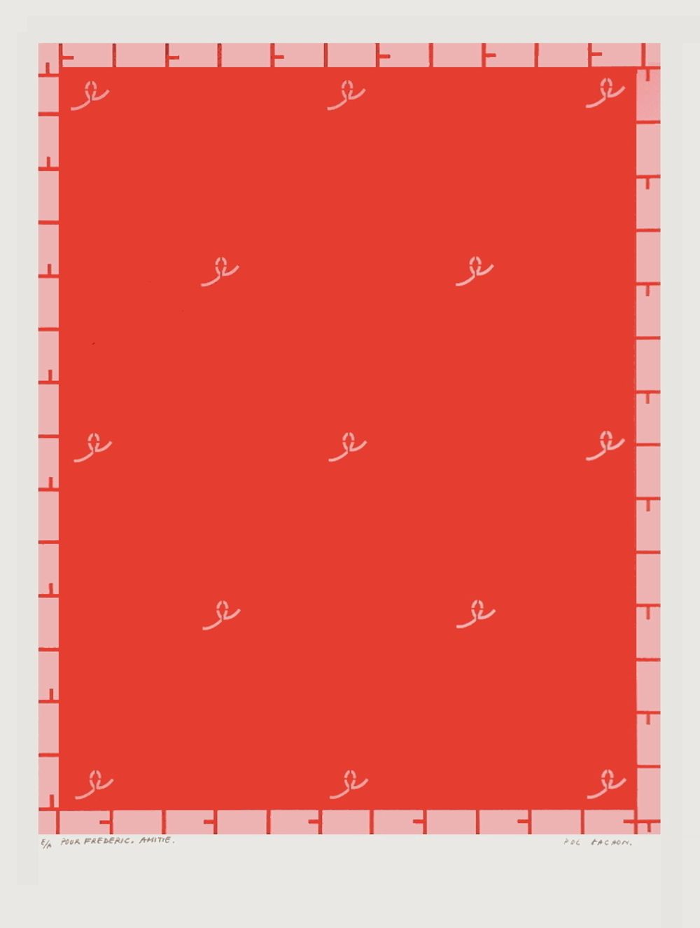 Composition en rouge