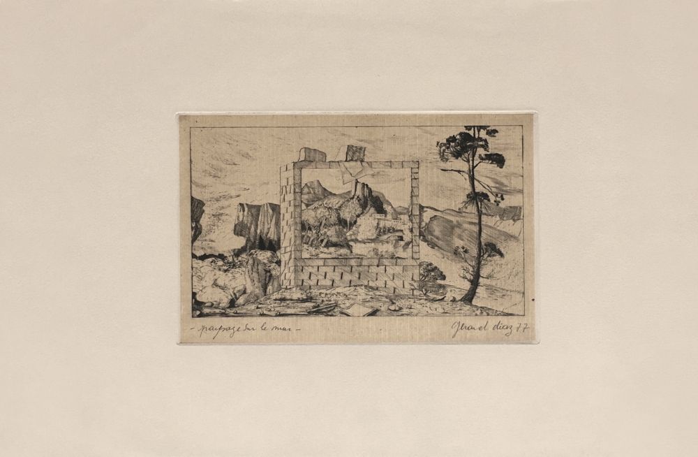 Paysage sur le mur