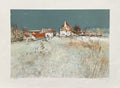Village sous la neige